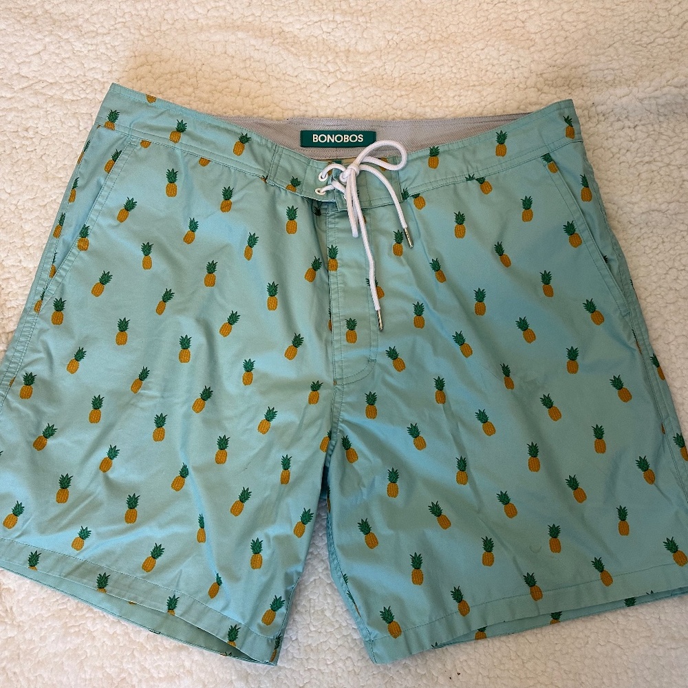 Bonobos Rivera Recycled Men's Swim Trunks Size 34